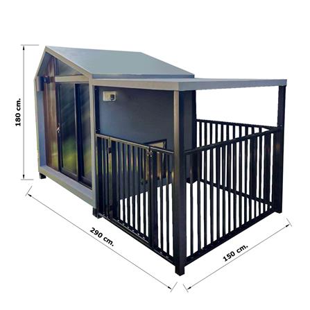 บ้านหมา บ้านแมว T.C. DOGHOUSE 11 NORDIC 150X290X180 ซม._4