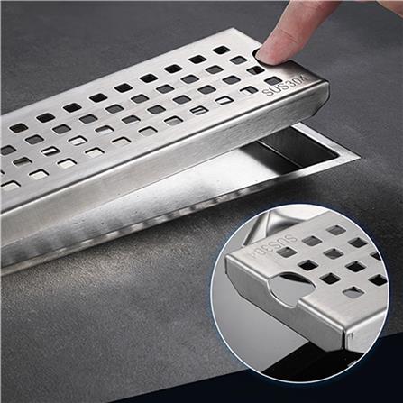 รางน้ำทิ้ง CASSA CL0277 40 ซม. สีเงิน_1