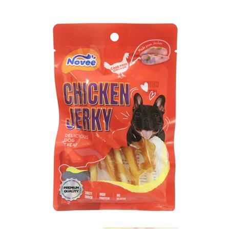 ขนมสุนัข NOVEE SPIRAL CHICKEN CRUNCHY STICK 5 ชิ้น_0