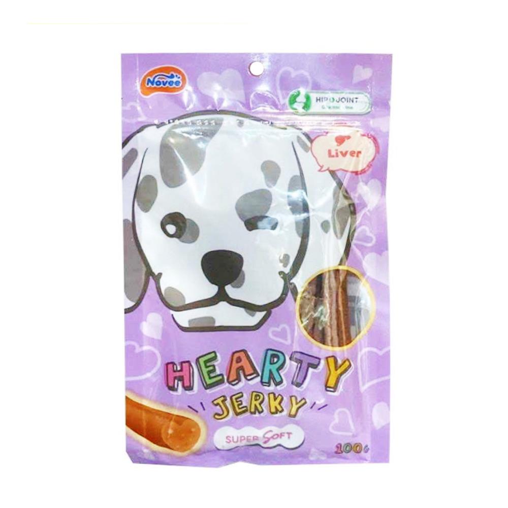 ขนมสุนัข NOVEE HEARTY JERKY LIVER FLAVOR 100 ก.