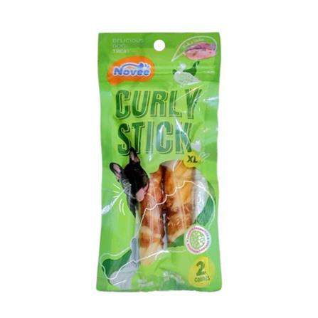 ขนมสุนัข NOVEE CURLY DUO STICK DUCK CHICKEN WRAP ไซซ์ XL 2 ชิ้น_0