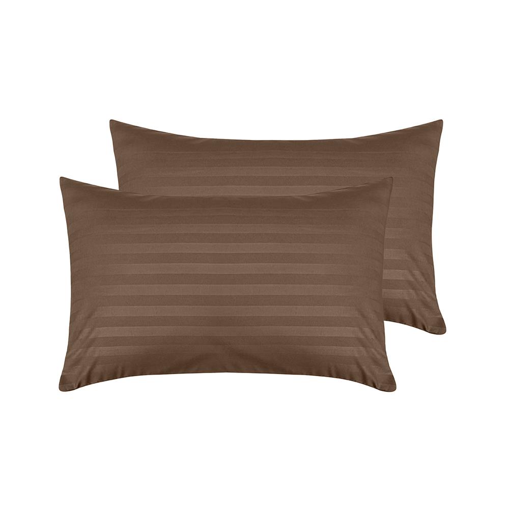 ปลอกหมอนหนุน PICASSO SMILE 21x36 นิ้ว สีน้ำตาล แพ็ก 2 ชิ้น