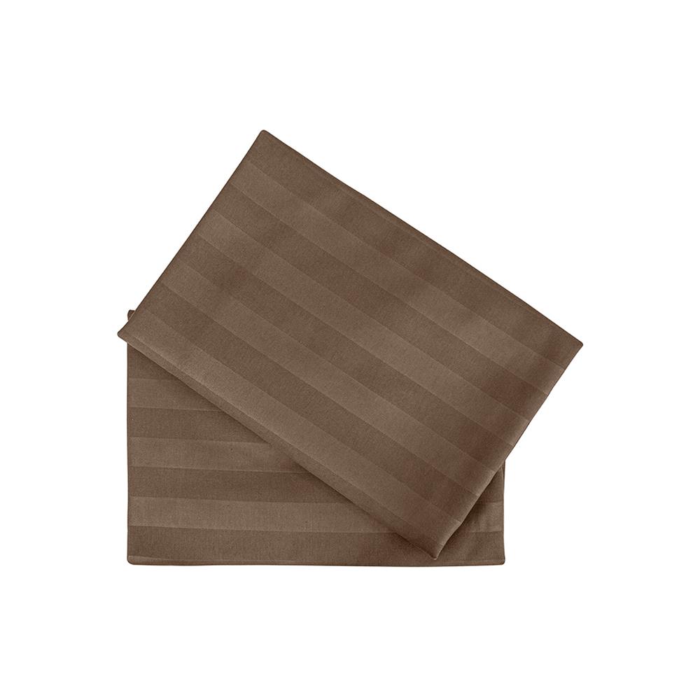 ปลอกหมอนหนุน PICASSO SMILE 21x36 นิ้ว สีน้ำตาล แพ็ก 2 ชิ้น