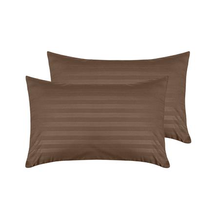 ปลอกหมอนหนุน PICASSO SMILE 21x36 นิ้ว สีน้ำตาล แพ็ก 2 ชิ้น_0