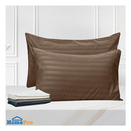 ปลอกหมอนหนุน PICASSO SMILE 20x30 นิ้ว สีน้ำตาล แพ็ก 2 ชิ้น_4