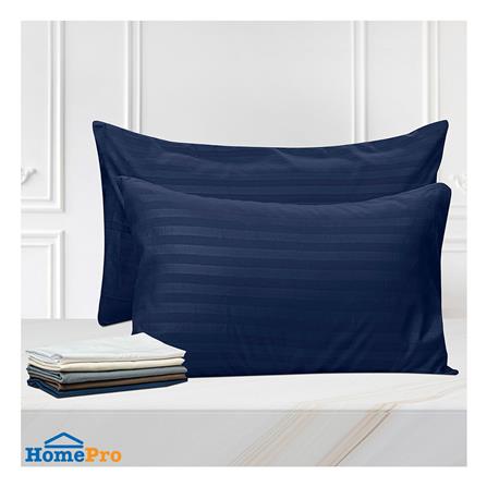 ปลอกหมอนหนุน PICASSO SMILE 21x36 นิ้ว สี NAVY BLUE แพ็ก 2 ชิ้น_4