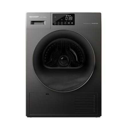 เครื่องอบผ้าฝาหน้า SHARP KD-HT9JP-G 9 กก. HEAT PUMP สีเทา_0