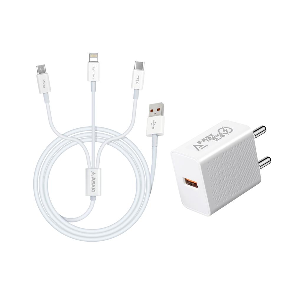 ชุดชาร์จอเนกประสงค์ 5IN1 ASAKI A-2767