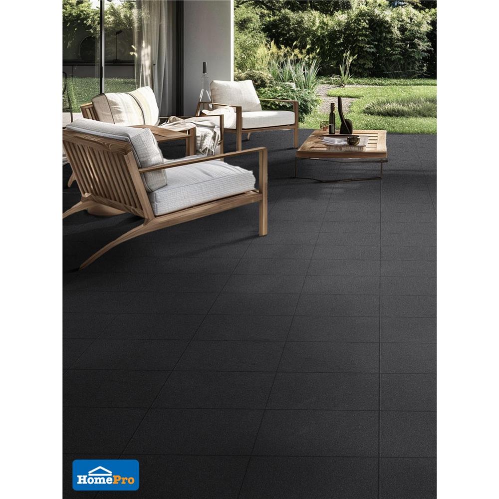 กระเบื้องพื้น 30x60 ซม. DURAGRES เบนิโต้ เทาเข้ม (REC) 1.44 ตร.ม.