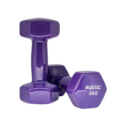 ดัมเบลหุ้มไวนิล IRONTEC 4 กก. สีม่วง_3