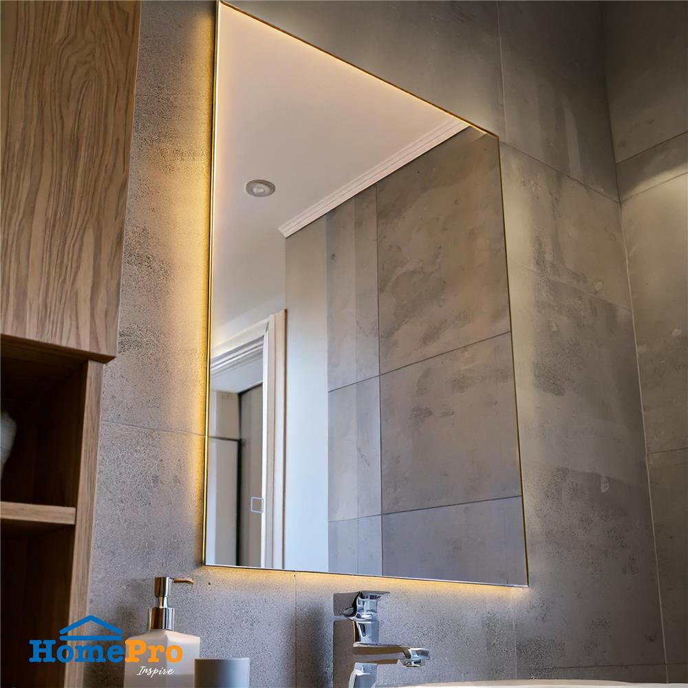 กระจกเงาตกแต่ง LED MOYA D80 80X60 ซม.