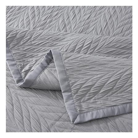 ผ้าคลุมเตียง 6 ฟุต HOME LIVING STYLE ASTON สีเทา_2