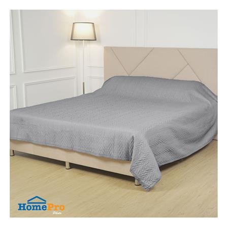 ผ้าคลุมเตียง 6 ฟุต HOME LIVING STYLE ASTON สีเทา_6