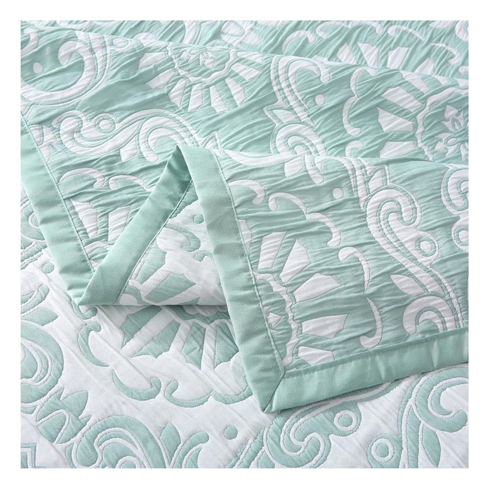 ผ้าคลุมเตียง 6 ฟุต HOME LIVING STYLE RILEY สีเขียว