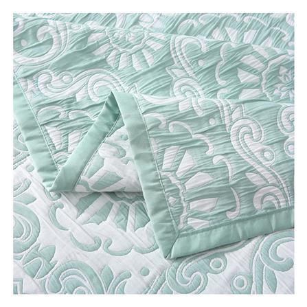 ผ้าคลุมเตียง 6 ฟุต HOME LIVING STYLE RILEY สีเขียว_2