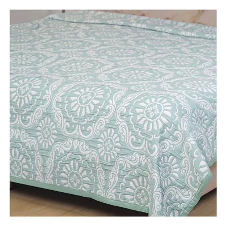 ผ้าคลุมเตียง 6 ฟุต HOME LIVING STYLE RILEY สีเขียว_4