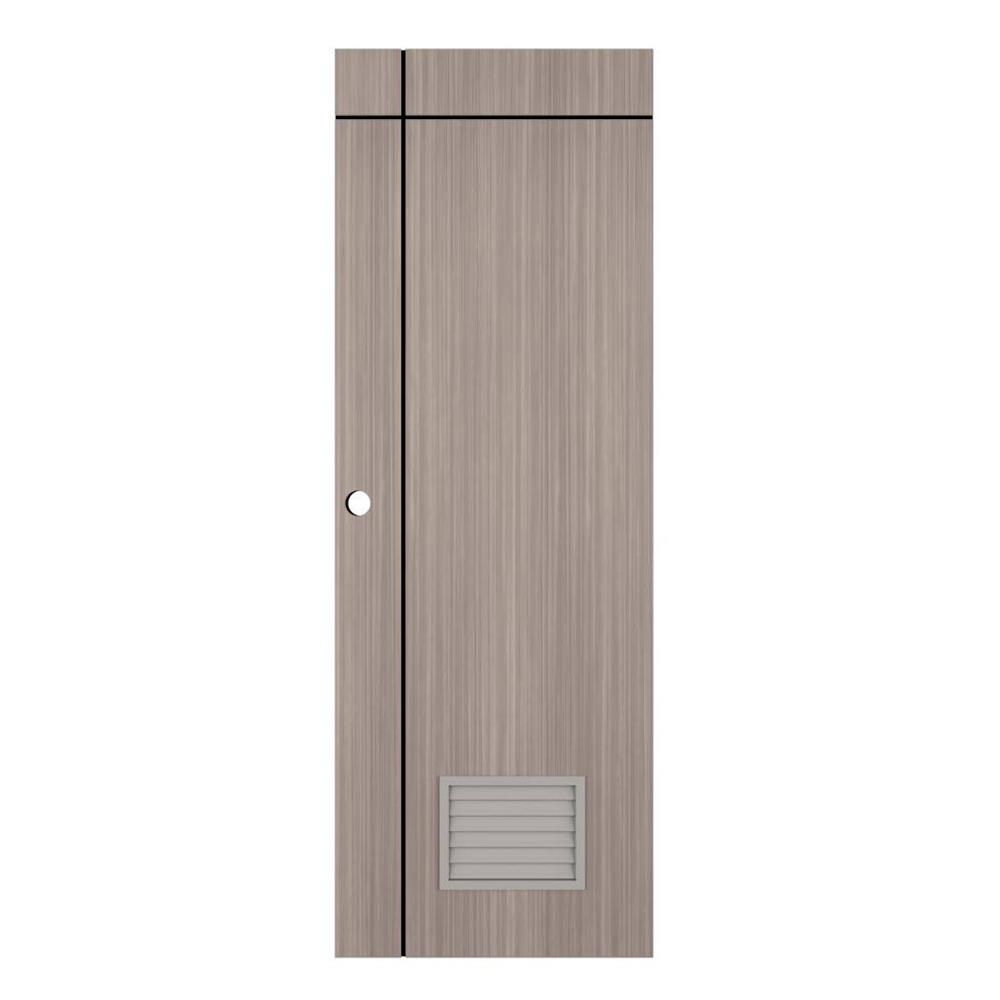 ประตูห้องน้ำ UPVC PARAZZO PUL-B06 70X200 ซม. สีเท็กซัส โอ๊ค เจาะลูกบิด