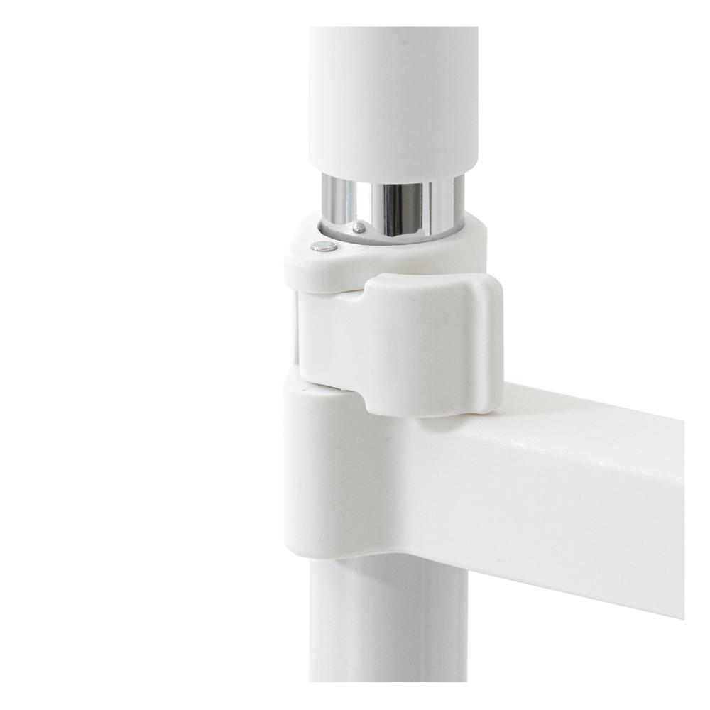 ราวแขวนผ้าบาร์คู่ปรับระดับ PLIM 81x43x90 ซม. สีขาว