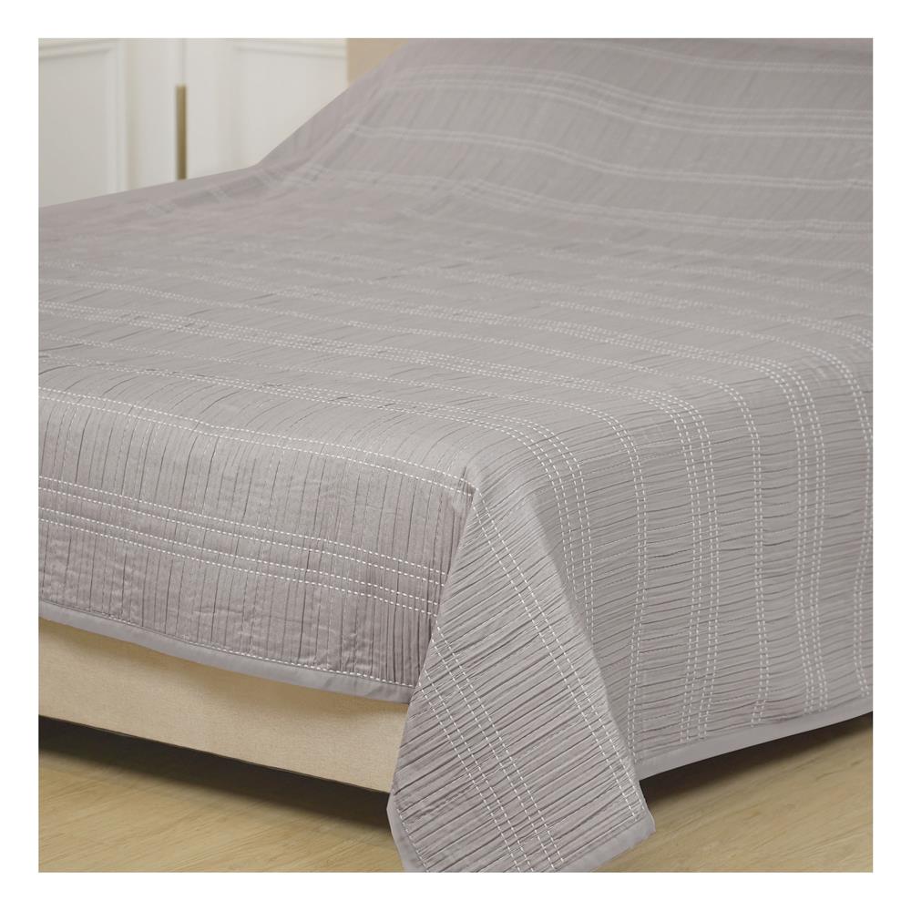 ผ้าคลุมเตียง 6 ฟุต HOME LIVING STYLE MARTIN สีน้ำตาล