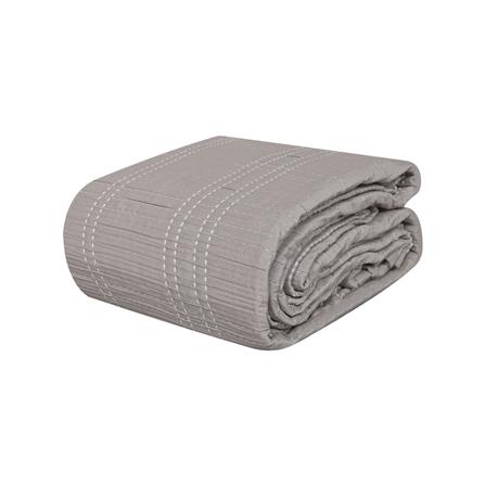 ผ้าคลุมเตียง 6 ฟุต HOME LIVING STYLE MARTIN สีน้ำตาล_0