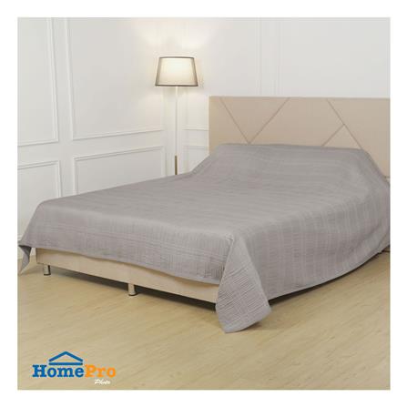 ผ้าคลุมเตียง 6 ฟุต HOME LIVING STYLE MARTIN สีน้ำตาล_5