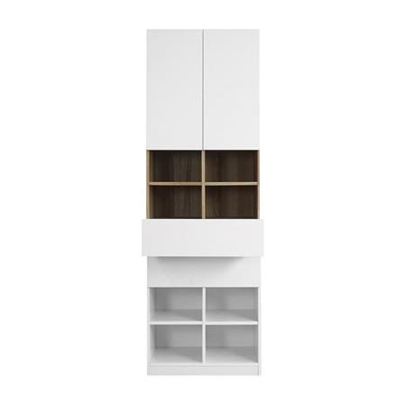 ตู้สูงบานผสม KONCEPT SEENSCAPE 19205302 60 ซม. สีลินด์เบิร์ก/ขาว_2