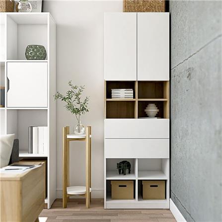 ตู้สูงบานผสม KONCEPT SEENSCAPE 19205302 60 ซม. สีลินด์เบิร์ก/ขาว_5