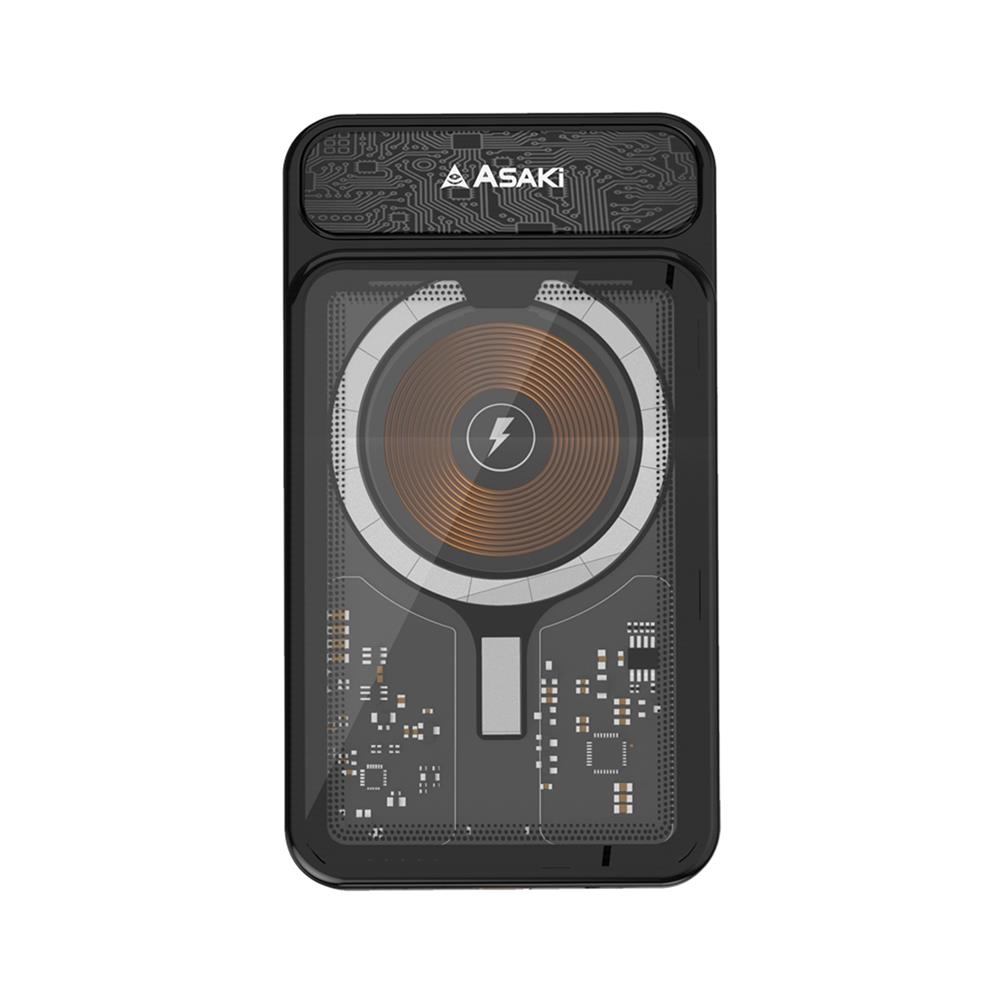 แบตเตอรี่สำรอง ASAKI A-B3567W 10000 MAH สีดำ