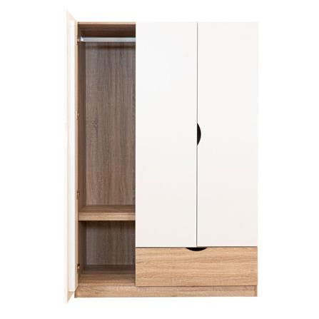 ตู้เสื้อผ้า 3 บานเปิด KONCEPT HAVIN 19227593 120 ซม. สีโซลิดโอ๊ค/ขาว_4