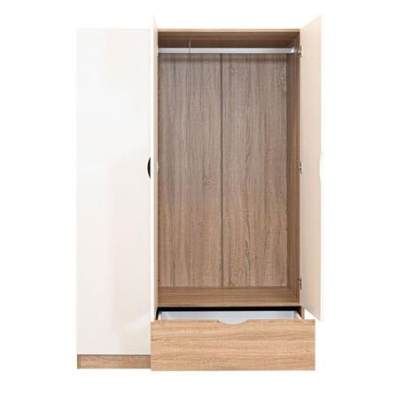 ตู้เสื้อผ้า 3 บานเปิด KONCEPT HAVIN 19227593 120 ซม. สีโซลิดโอ๊ค/ขาว_5