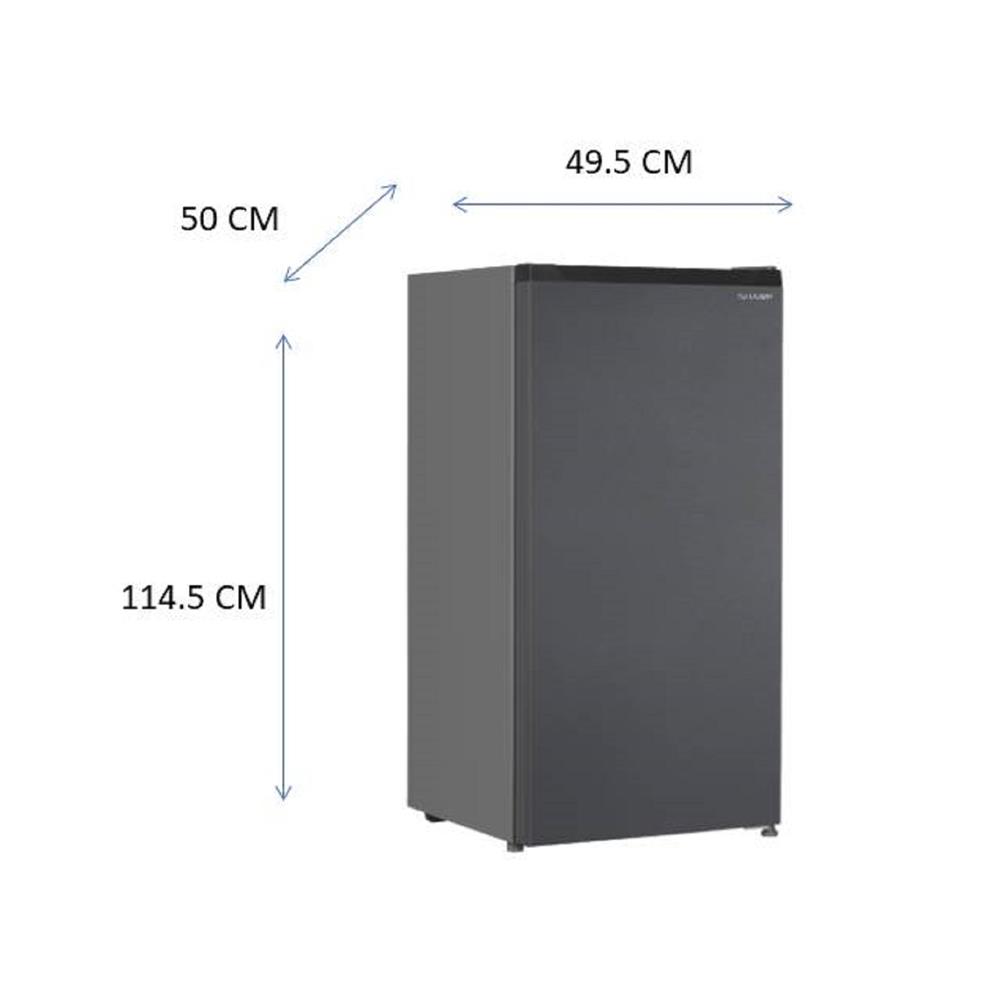 ตู้เย็น 1 ประตู SHARP SJ-F15ST-DK 5.4 คิว สีเทาเข้ม