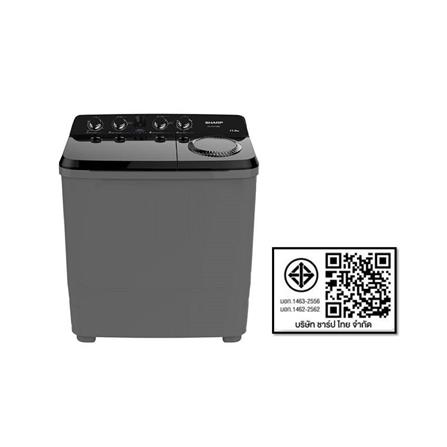 เครื่องซักผ้า 2 ถัง SHARP ES-TW110BK 11 กก. สีดำ_8