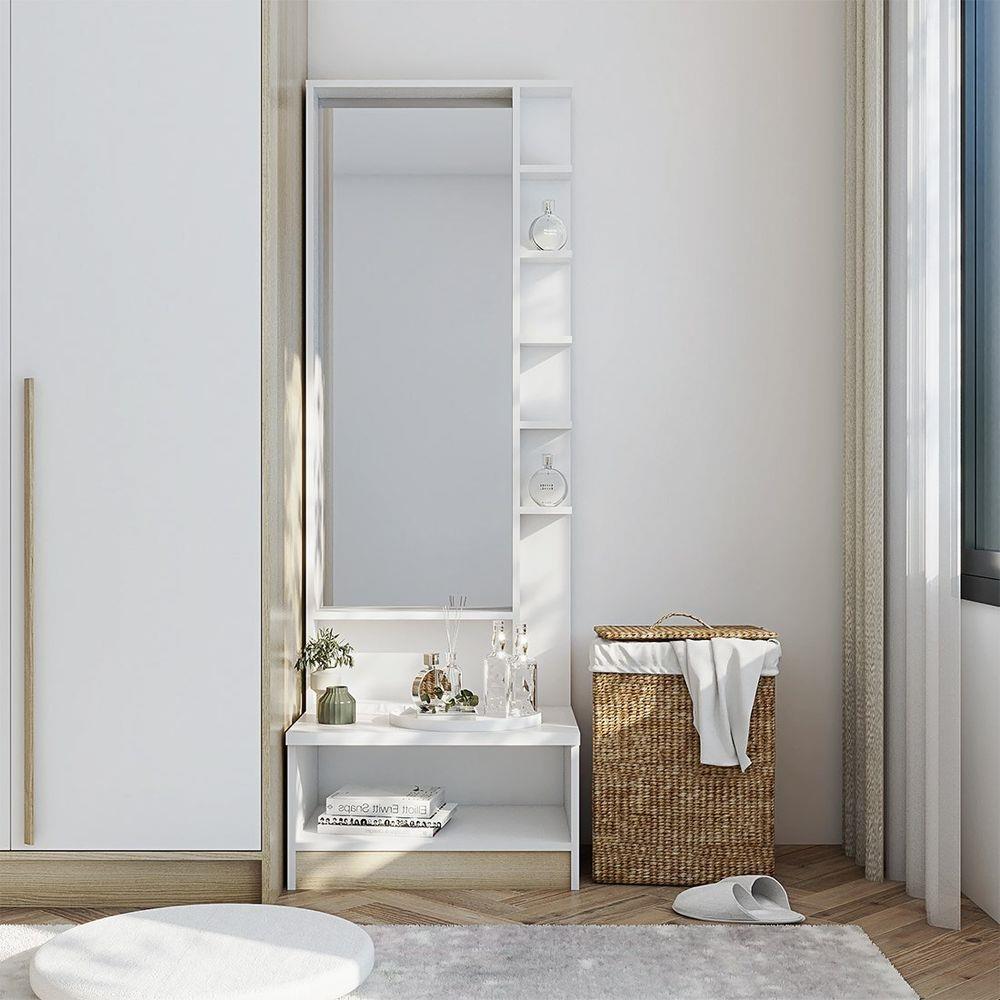 โต๊ะเครื่องแป้งแบบยืน KONCEPT DRESSI 19206426 60 ซม. สีลินด์เบิร์ก/ขาว