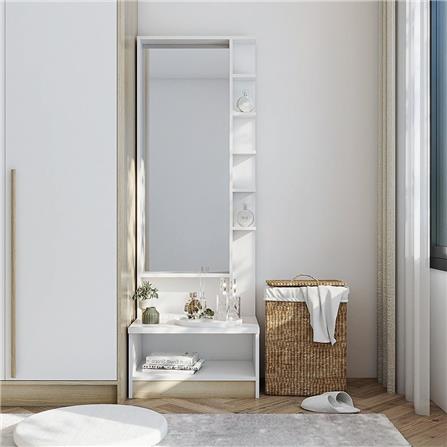 โต๊ะเครื่องแป้งแบบยืน KONCEPT DRESSI 19206426 60 ซม. สีลินด์เบิร์ก/ขาว_3