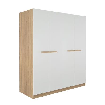 ตู้เสื้อผ้า 4 บานเปิด KONCEPT HANZ 19228235 160 ซม. สีโซลิดโอ๊ค_2