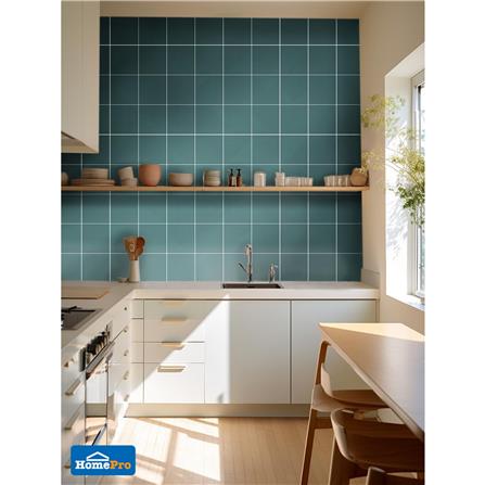 กระเบื้องผนังพอร์ซเลน 4x4 นิ้ว COTTO สลิม ฟอร์มา สีเขียว PM 1 ตร.ม._4