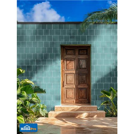 กระเบื้องผนังพอร์ซเลน 4x4 นิ้ว COTTO สลิม ฟอร์มา สีเขียว PM 1 ตร.ม._6