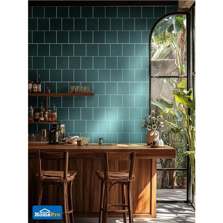 กระเบื้องผนังพอร์ซเลน 4x4 นิ้ว COTTO สลิม ฟอร์มา สีเขียว PM 1 ตร.ม._8