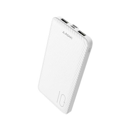 แบตเตอรี่สำรอง ASAKI A-B3563 10000 MAH สีขาว_1