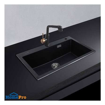 ซิงค์ฝัง 1 หลุม LUCKY FLAME GNS-0851(B) สีดำ_2