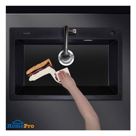 ซิงค์ฝัง 1 หลุม LUCKY FLAME GNS-0851(B) สีดำ_3