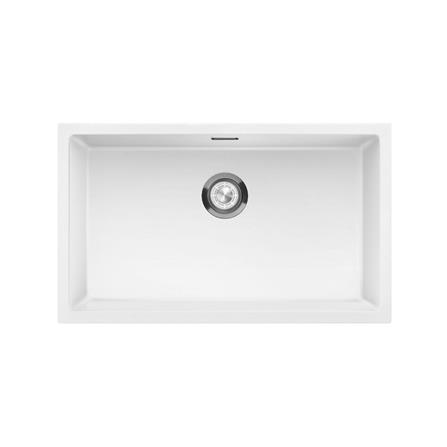 ซิงค์ฝัง 1 หลุม LUCKY FLAME GNS-0851-UM(W) สีแกรนิตสีขาว_0