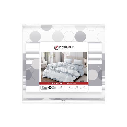 ชุดผ้าปูที่นอน 3.5 ฟุต 4 ชิ้น FROLINA MICROTEX DF065_4