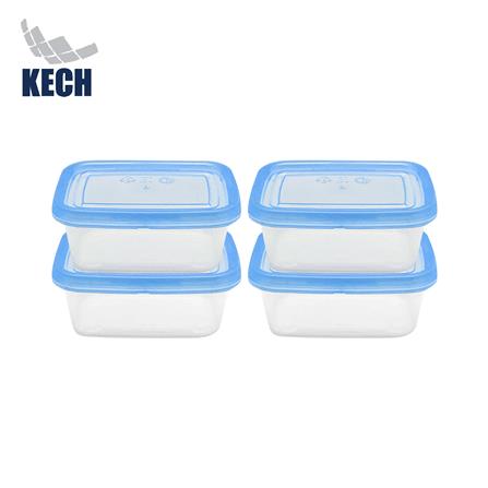 กล่องอาหารเหลี่ยม 0.2 ลิตร KECH NOLA สีฟ้า_0
