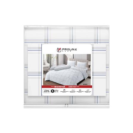 ชุดผ้าปูที่นอน 5 ฟุต 6 ชิ้น FROLINA MICROTEX DF062_4