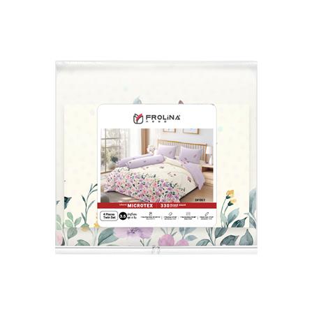 ชุดผ้าปูที่นอน 3.5 ฟุต 4 ชิ้น FROLINA MICROTEX DF061_4