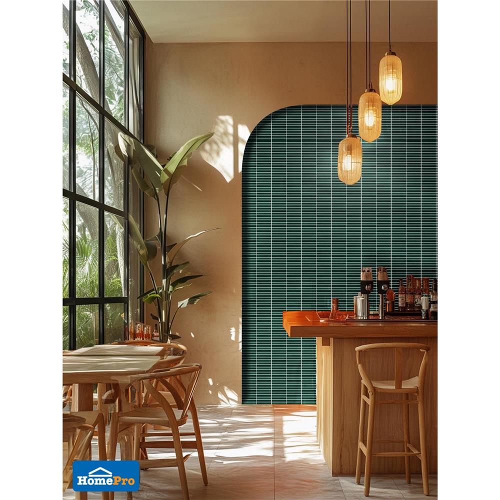 โมเสคพอร์ซเลน 30x30 ซม. COTTO ลิเนียร์ ฟอเรสท์ เขียว