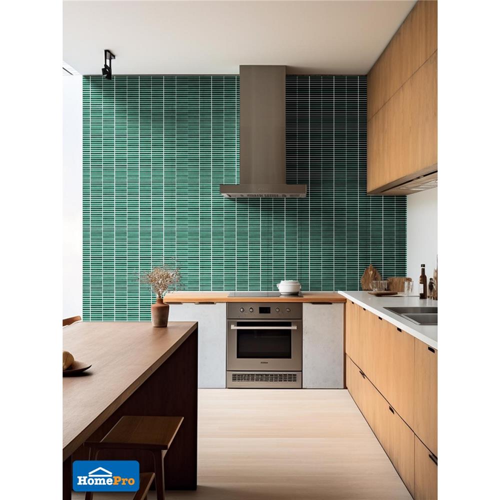 โมเสคพอร์ซเลน 30x30 ซม. COTTO ลิเนียร์ ฟอเรสท์ เขียว