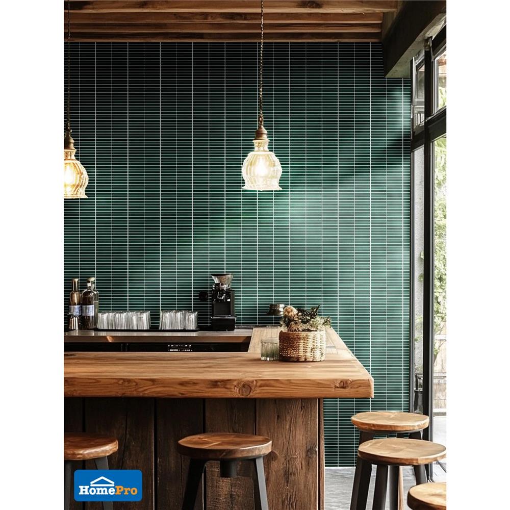 โมเสคพอร์ซเลน 30x30 ซม. COTTO ลิเนียร์ ฟอเรสท์ เขียว