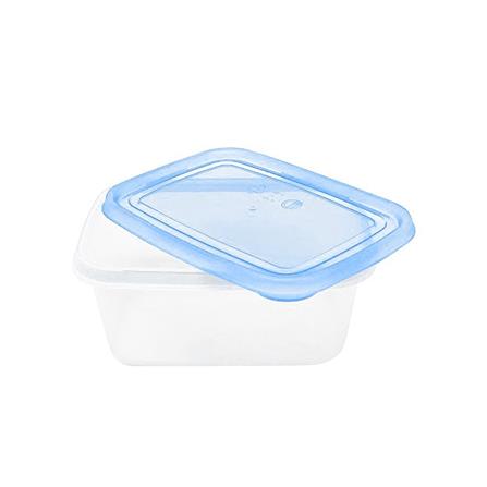 กล่องอาหารเหลี่ยม 0.5 ลิตร KECH NOLA สีฟ้า แพ็ก 4 ชิ้น_3
